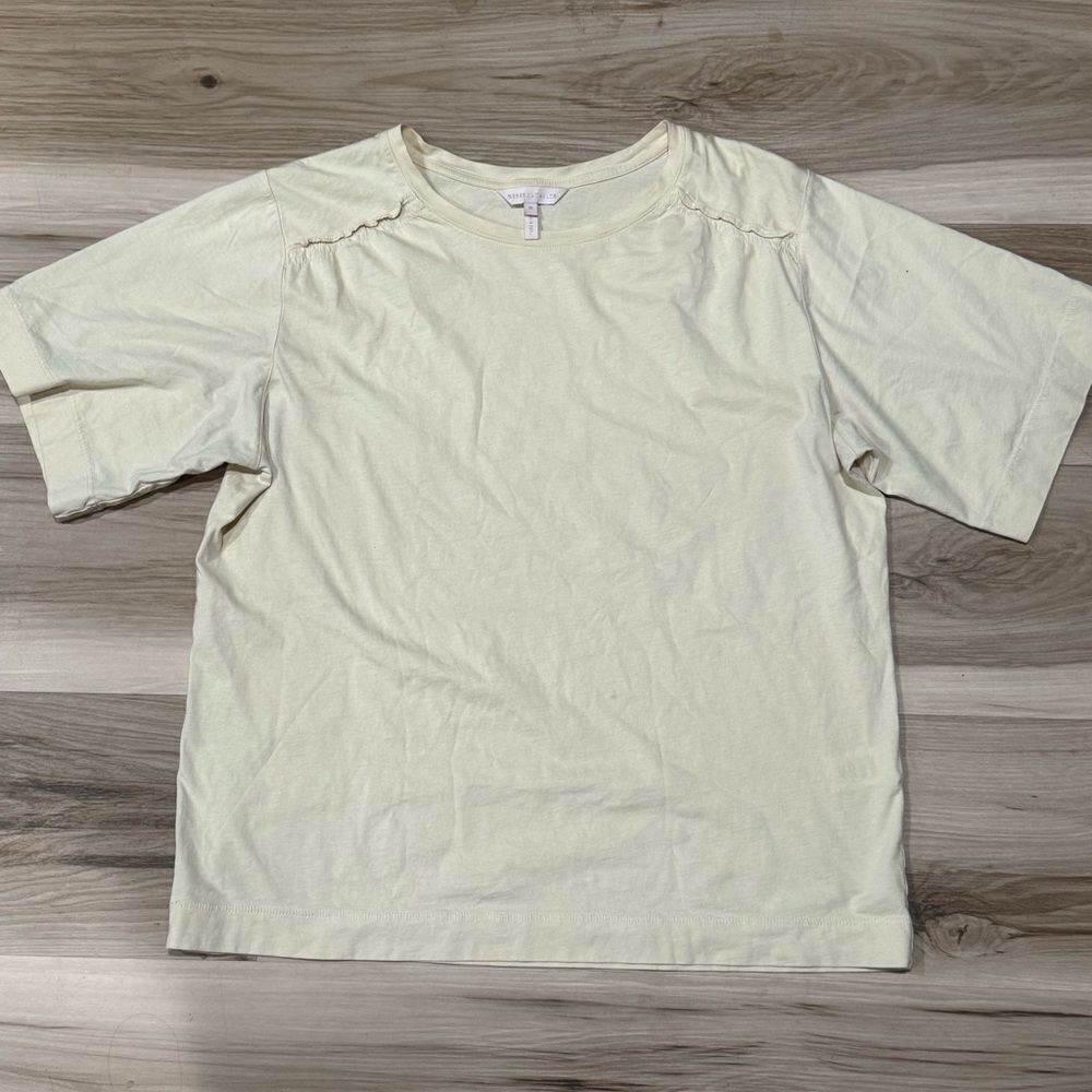 Rebecca Taylor Yellow Short Sleeve Shirt Women’s Medium